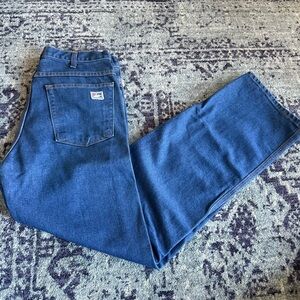 TYNDALE Men Royal Blue Arc Rated/Flame Resistant Denim Jean Size 33X32 Workware